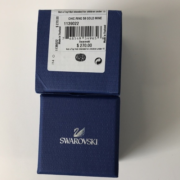 SWAROVSKI Gold Mine Ring Size 8 - Picture 4 of 5
